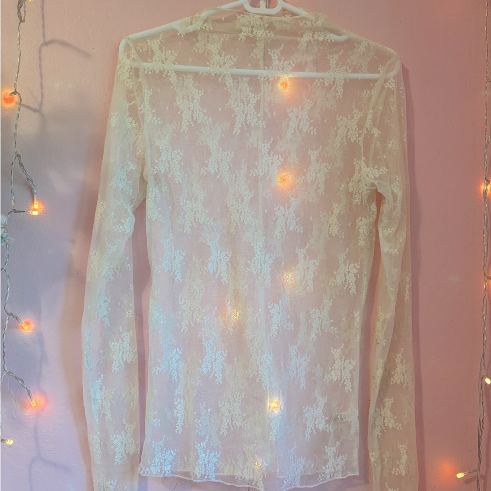 Large Cream Free People Lady Lux Layering Top